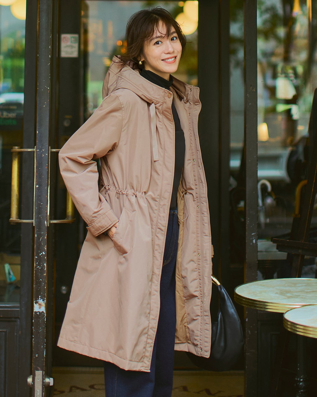 マジカルサーモ・グログランコート／立体フード/DoCLASSE