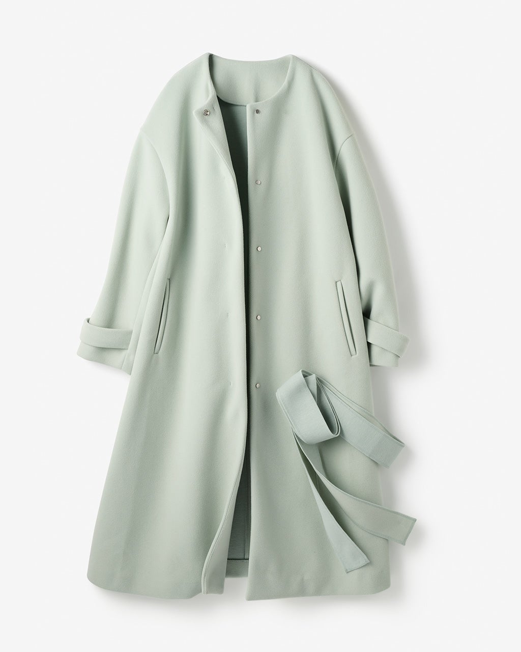 ウールライクニードル・ロングコート/DoCLASSE