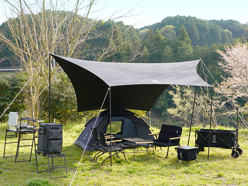 販売終了】ヘーキサタープ（ブラック） TT5-582-BK - DOD（ディーオー