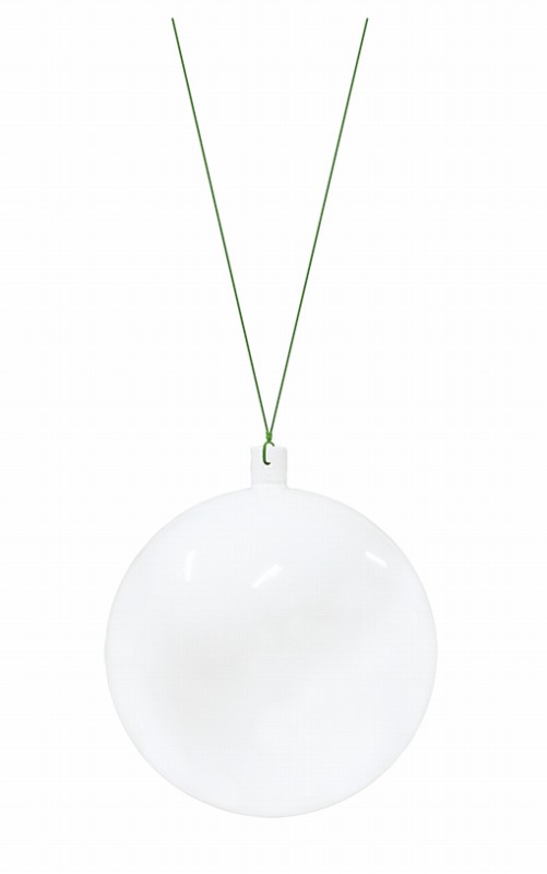 100mmシャインホワイトユニボール(ワイヤー付)(2ケ/パック)（*）（商品