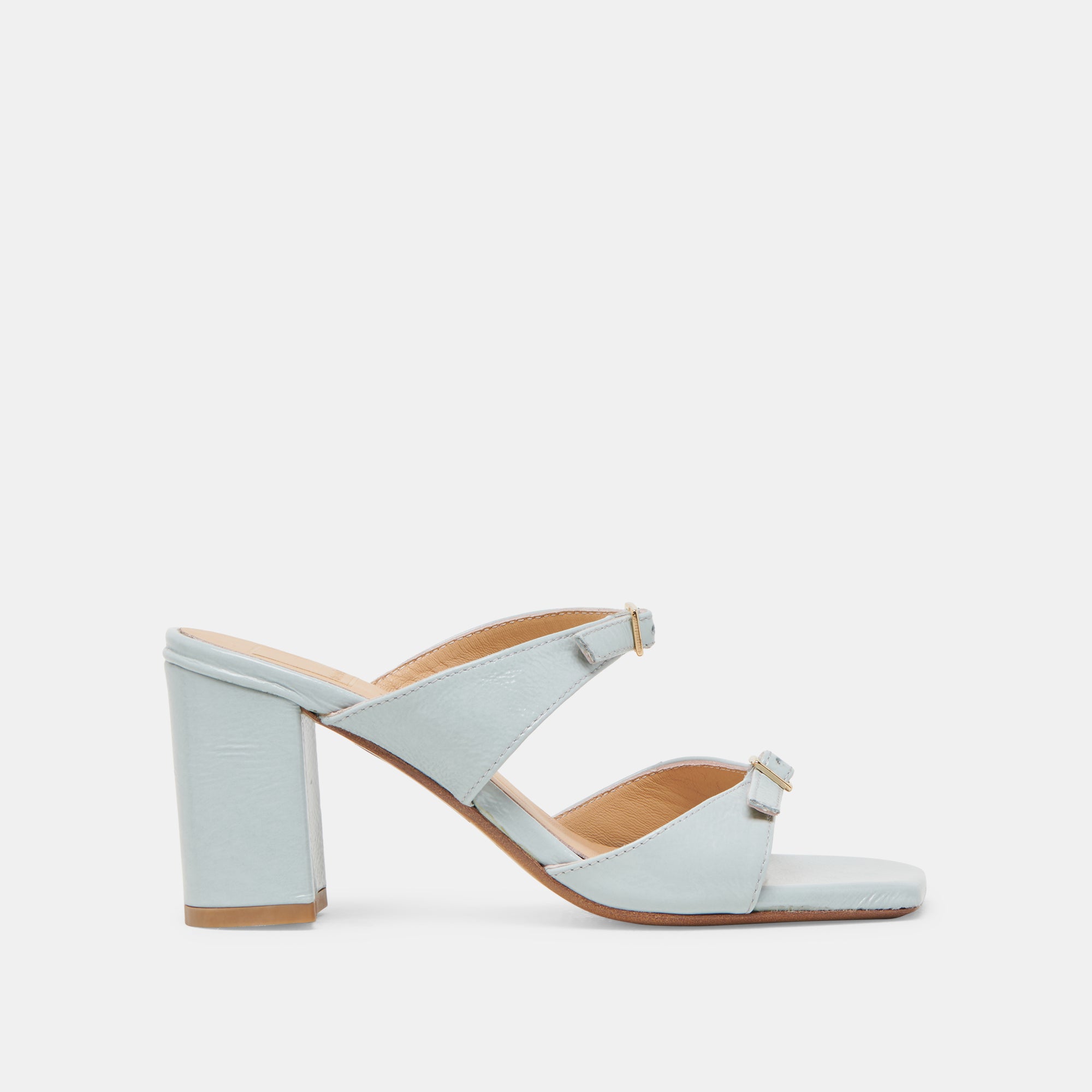 SHANE HEELS ICE BLUE CRINKLE PATENT – Dolce Vita