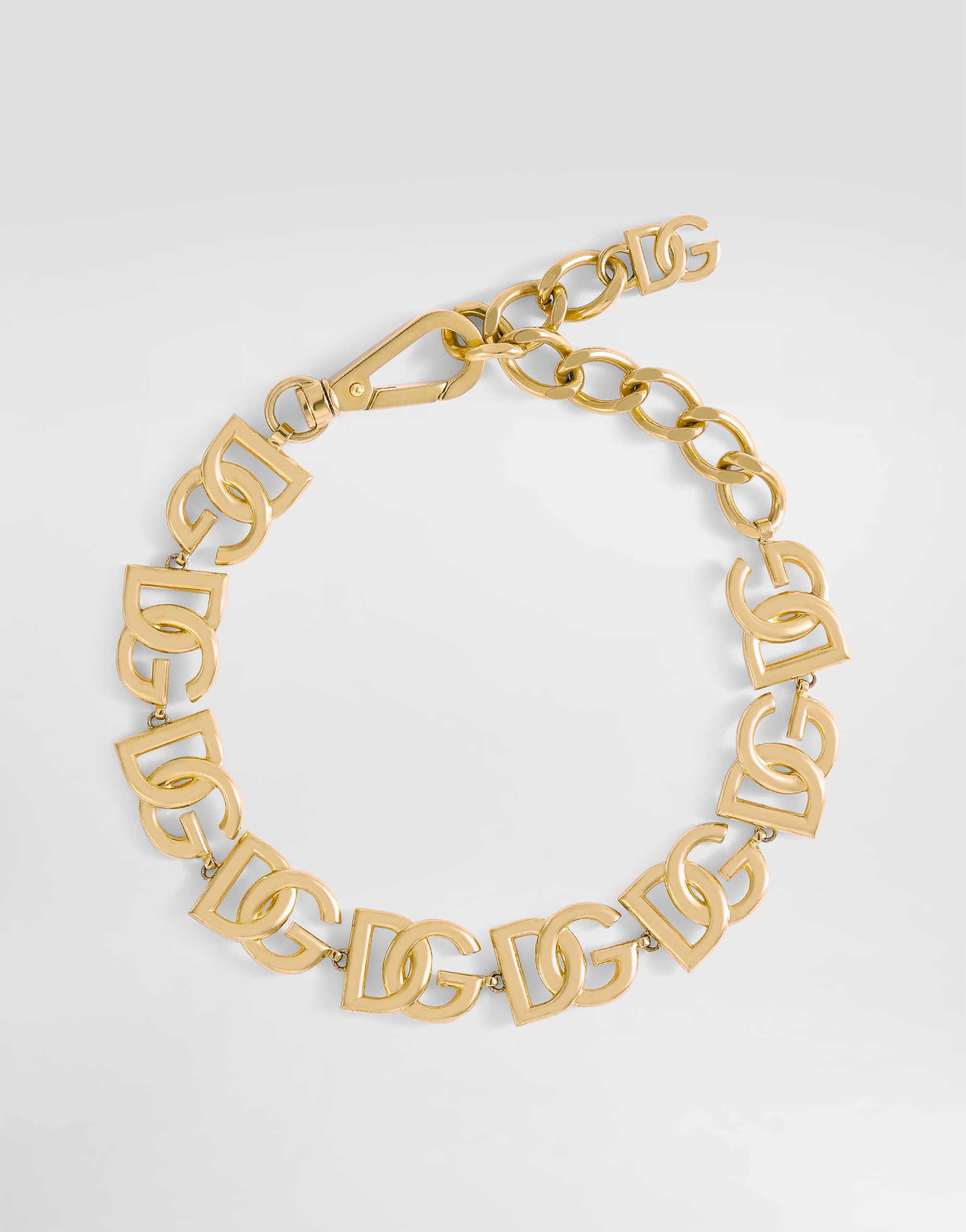 Choker with multiple DG logos in Gold for Women | Dolce&Gabbana® US