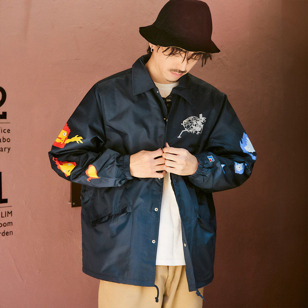 GBL】ハウルの動く城 ラッセルアスレティック コーチジャケット 火の