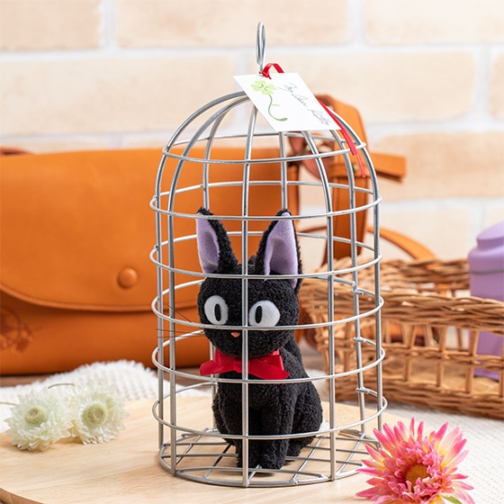 魔女の宅急便 ぬいぐるみ ジジ かご入り M | どんぐり共和国そらのうえ店