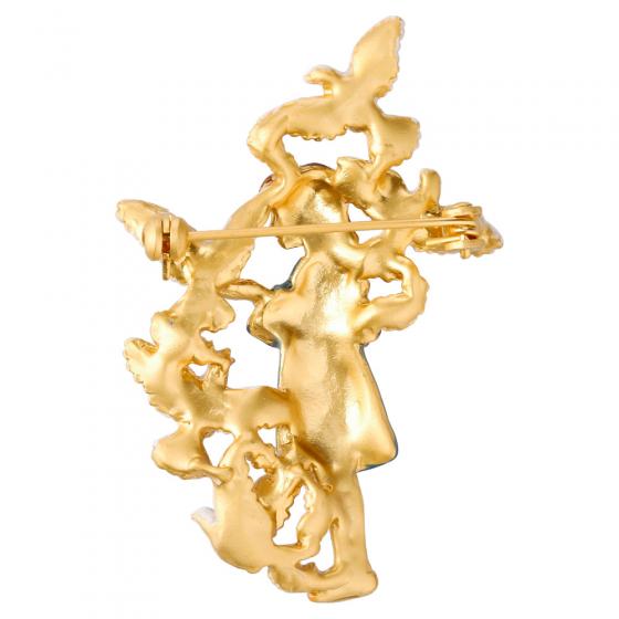 Donguri Closet】天空の城ラピュタ ブローチ シータと白い鳩