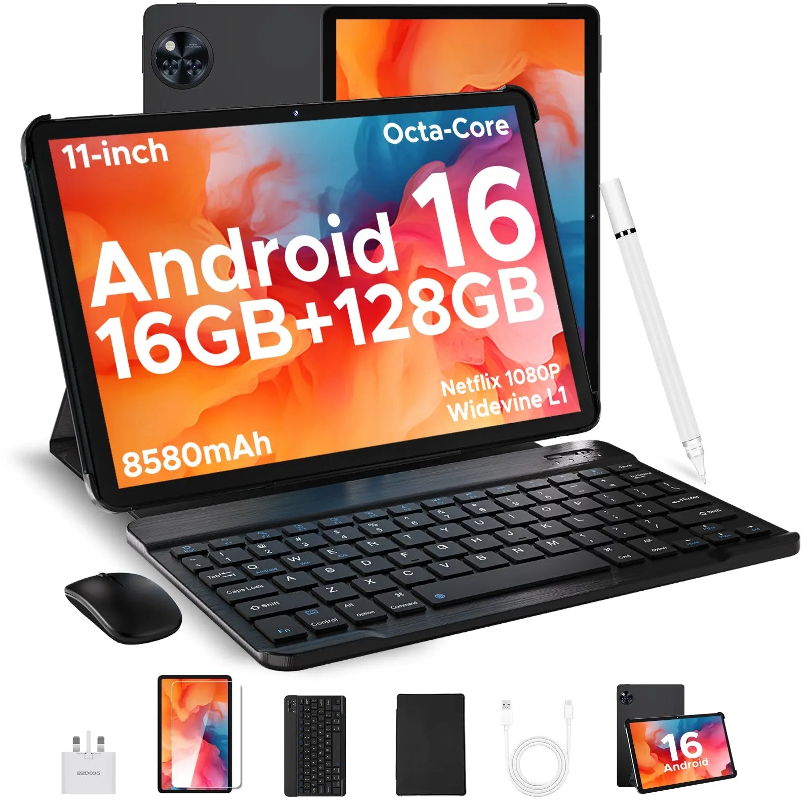 DOOGEE U11: Android 16 Tablet 16GB+128GB/2TB TF Octa-Core Android