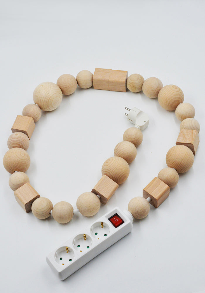 BLESS N°26 DECORATIVE HOME OBJECT CABLE JEWELRY MULTIPLUG 1.4M