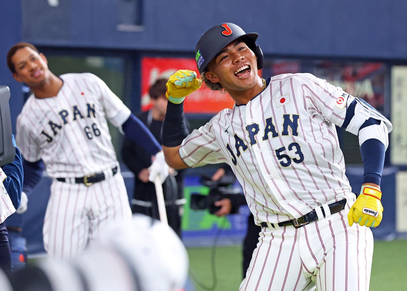 侍デビューの水谷瞬が先頭打者アーチ 「1打席目が大事」 | 道新