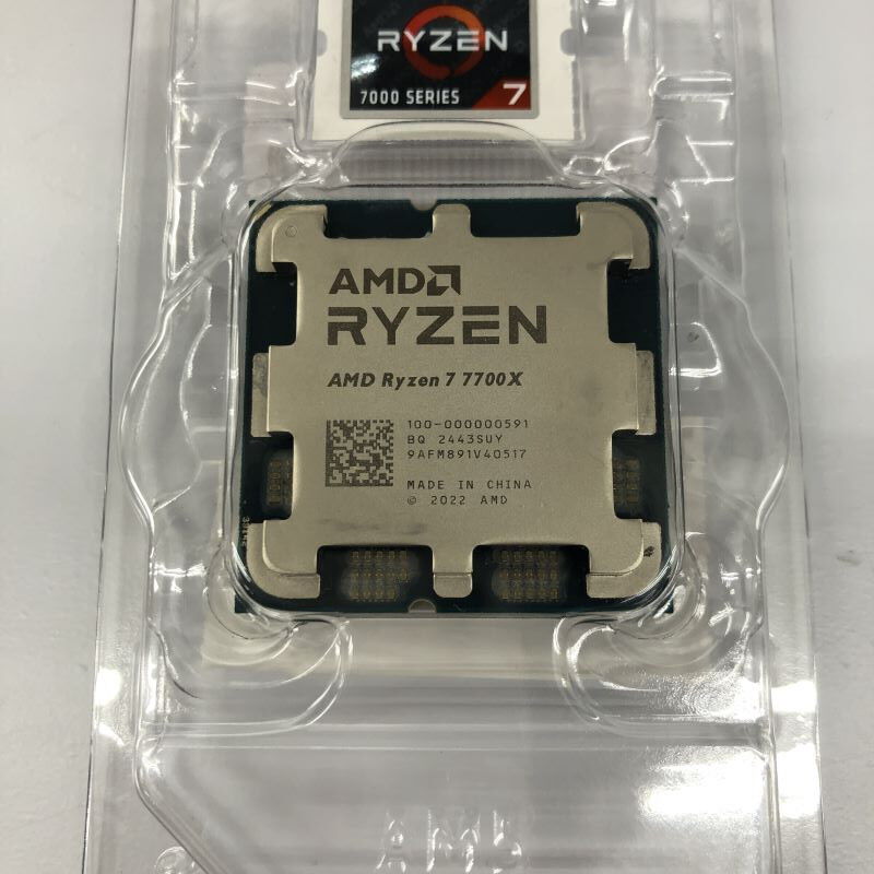 AMD Ryzen 7 7700X CPU( 中古・正常動作品／箱 ) AMD Ryzen 7 7700X