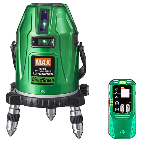 レーザー墨出器(矩十字+水平110°) LA-S501DG MAX レーザー (本体