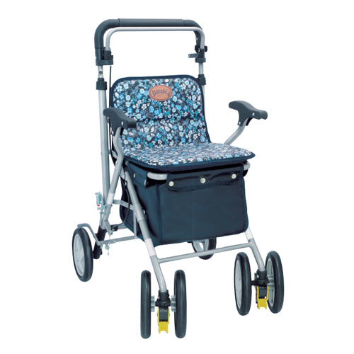 シルバーカー パレード 316744 島製作所 歩行関連 花柄紺