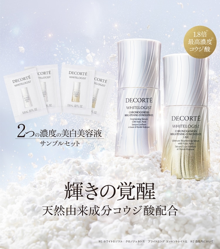 ホワイトロジスト 2つの濃度のサンプルセット | DECORTÉ（コスメ