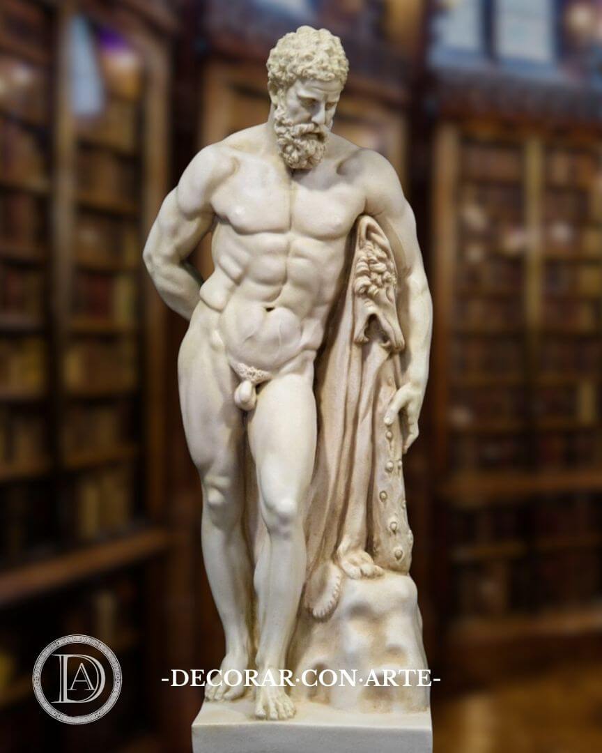 Sculpture of Hercules Farnese. Height: 60cm - Decorar con Arte