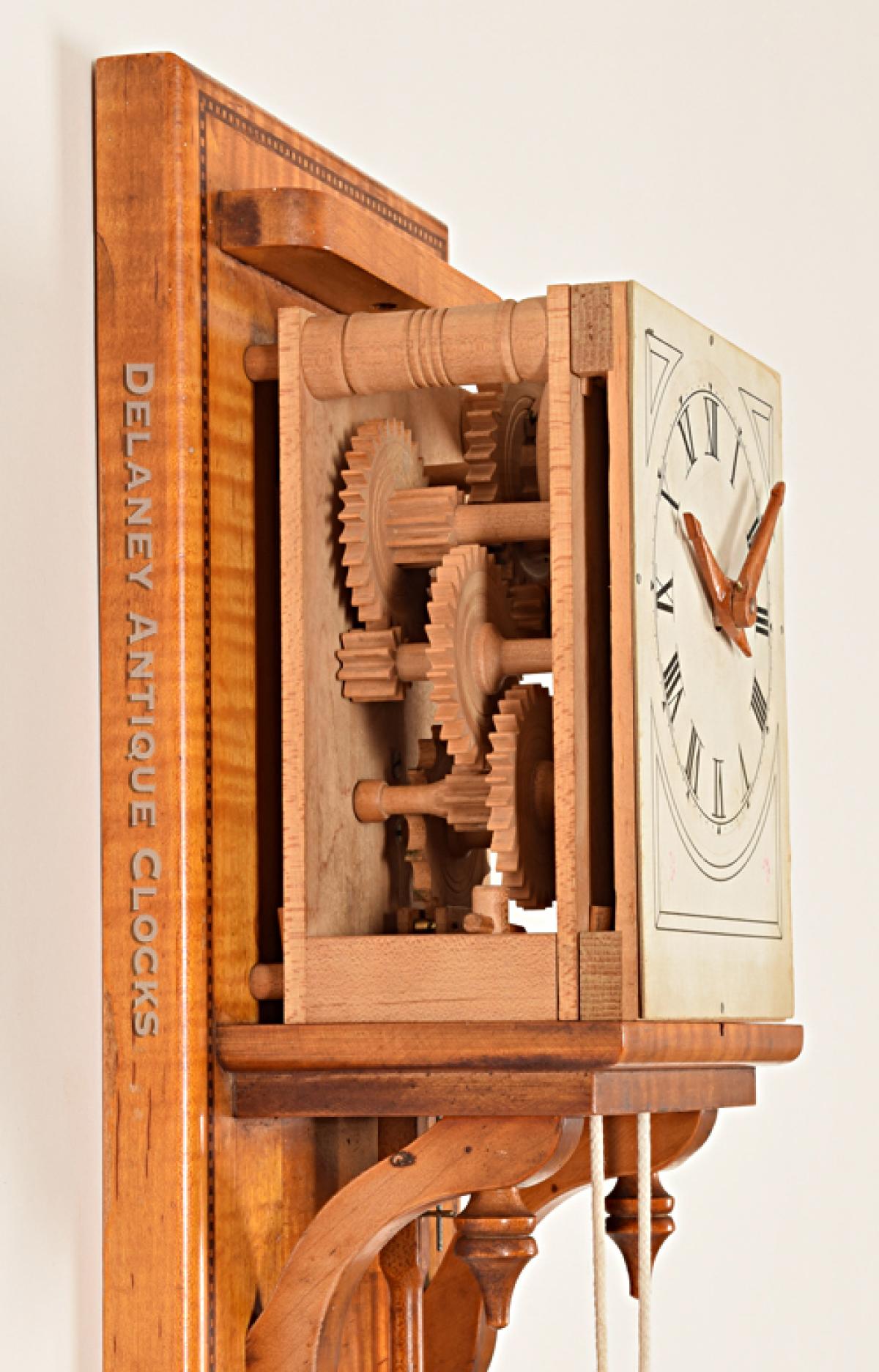 Charles Alva Smith Clockmaker from Brattleboro, Vermont. No. 368