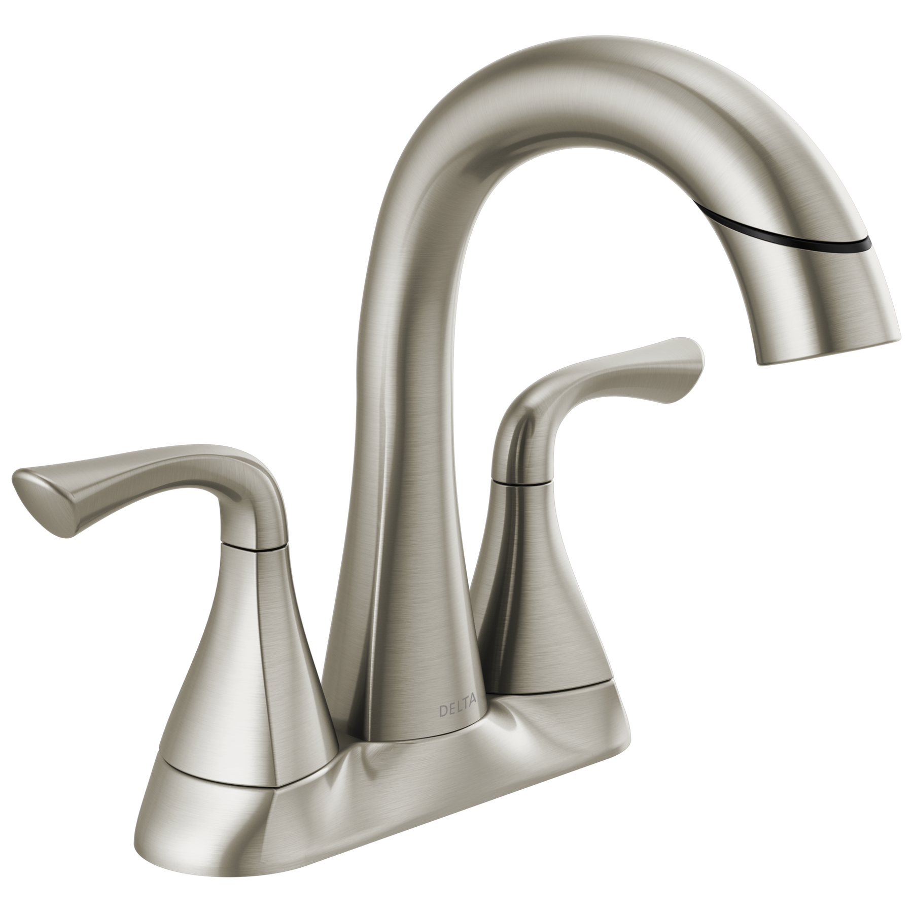 Two Handle Centerset Pull-Down Bathroom Faucet in Spotshield