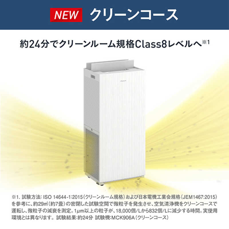 デンキチWeb / ダイキン DAIKIN 加湿空気清浄機 ホワイト MCK906A-W