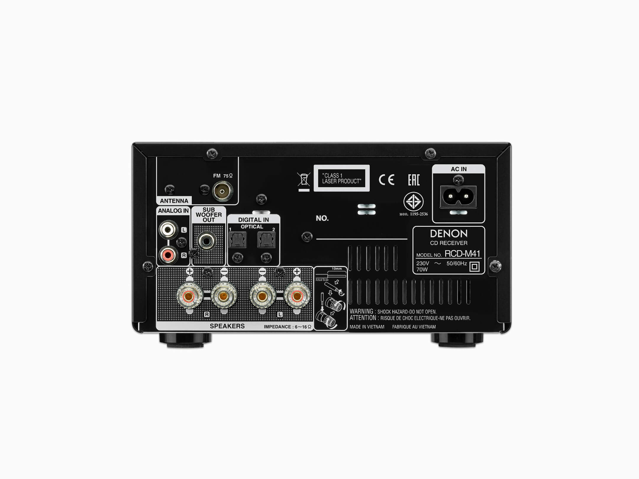 D-M41 - Mini HiFi System with CD, Bluetooth and FM Tuner | Denon