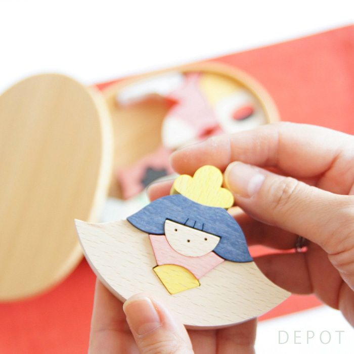 小黒三郎・ひな人形 KH417 【鯛びな】遊プラン お節句 木のおもちゃデポー