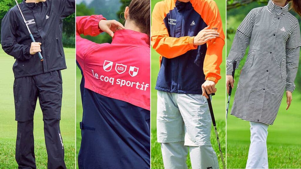 ゴルフのレインウェアは耐⽔性＆ストレッチ性で選ぼう！⾬のゴルフを快適に