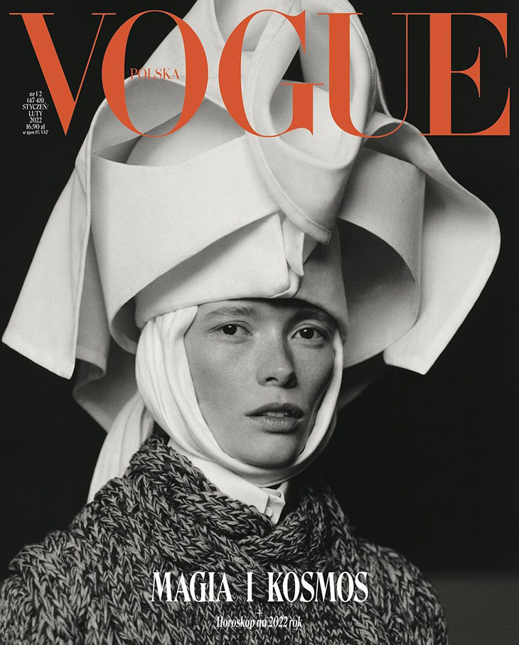 Julia Hafstrom Covers Vogue Poland January February 2022 Issue