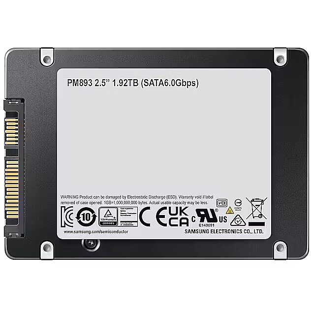 Samsung SSD PM893 480 GB, SSD form factor 2.5