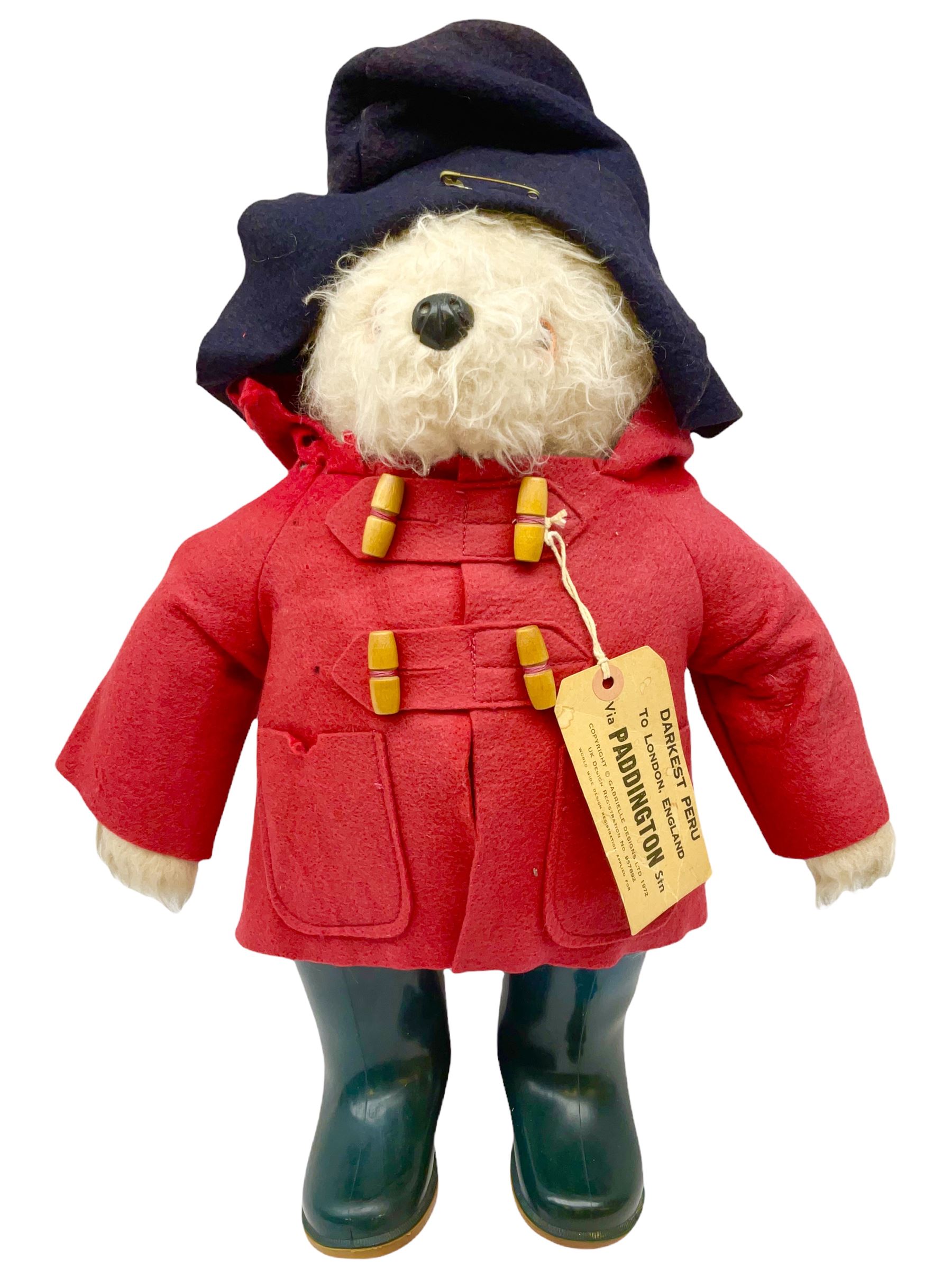 Gabrielle Designs Paddington Bear in a red felt jacket and black