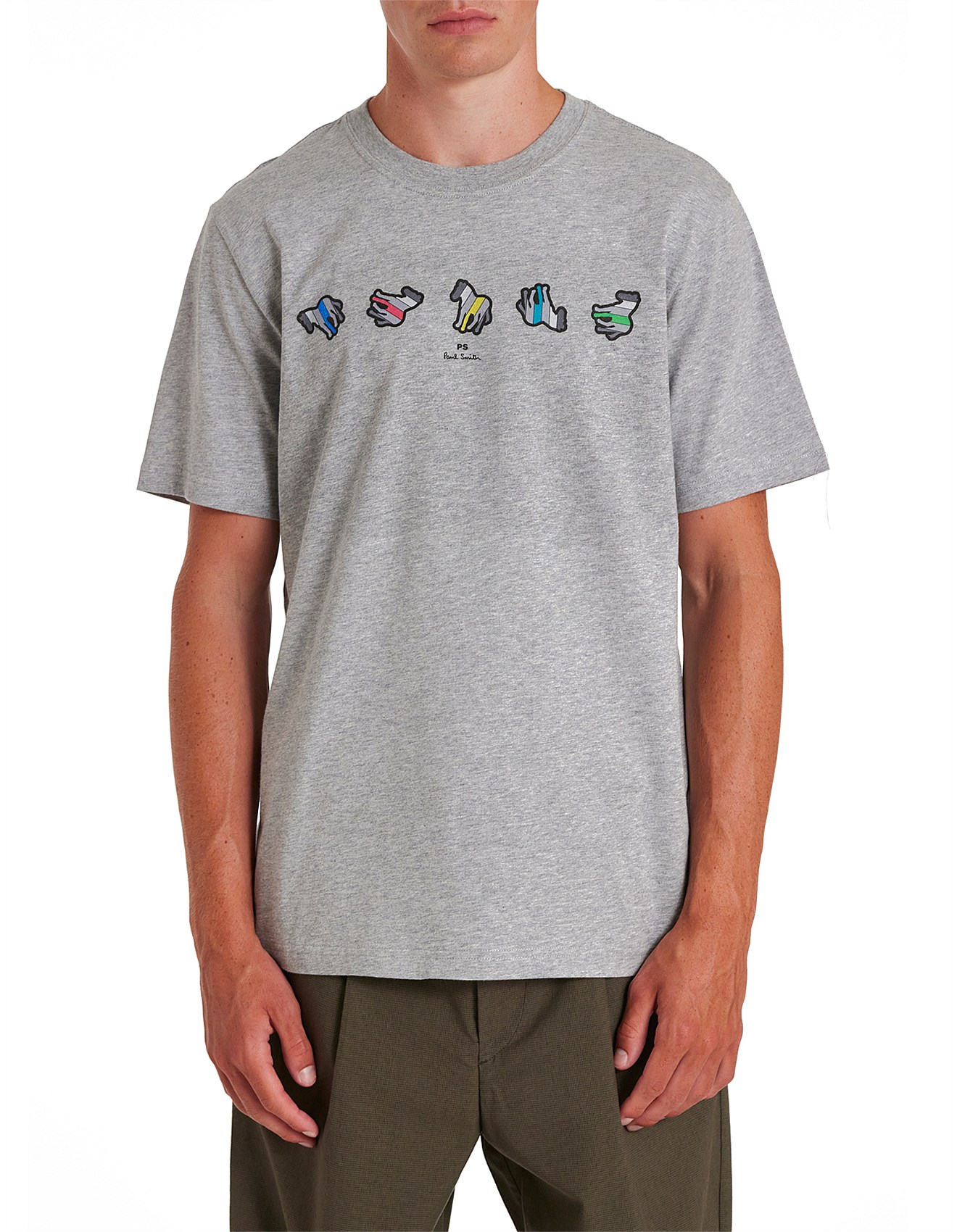 Ps By Paul Smith Mens Regular Fit T-shirt Zebra | David Jones