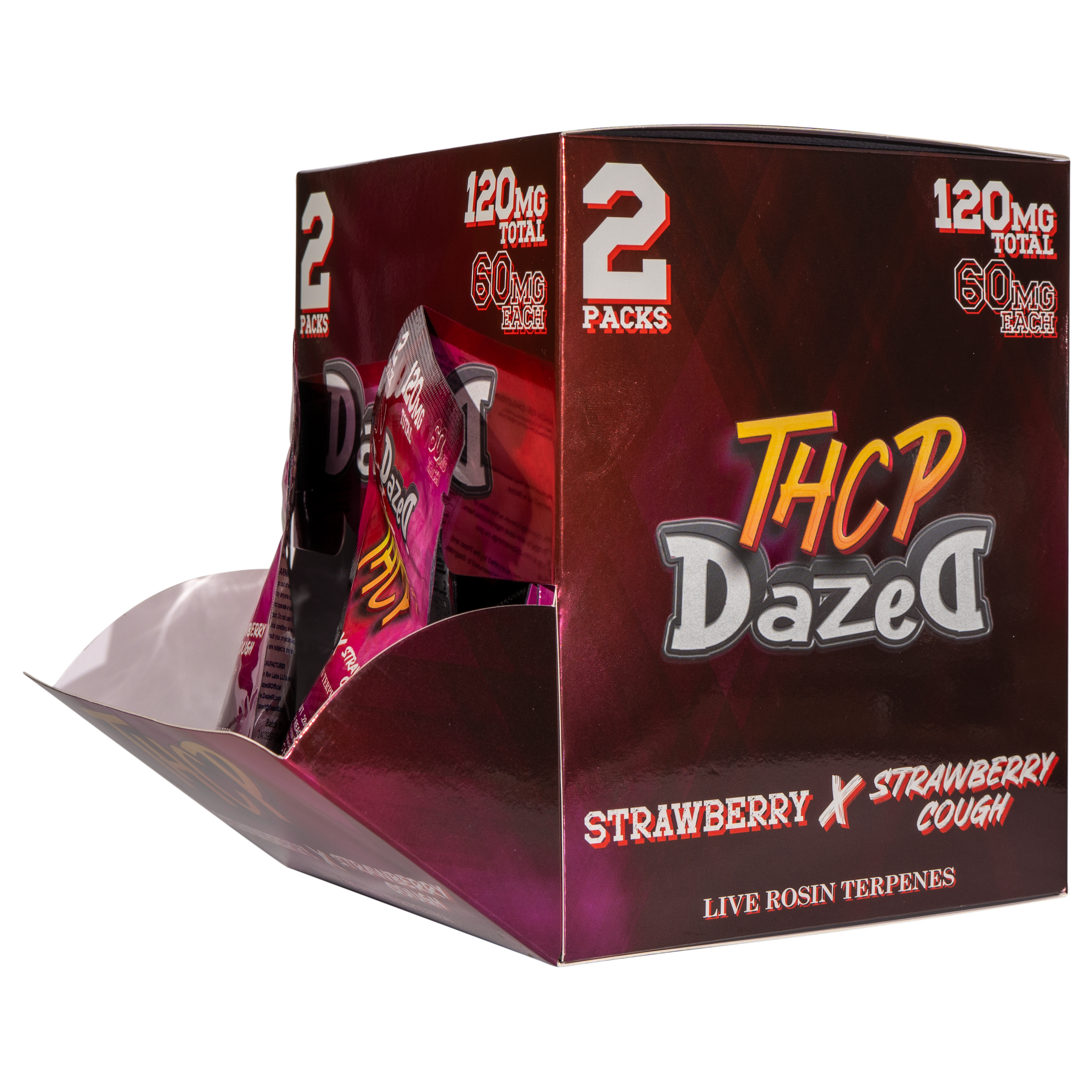 Gummy Dispenser 60mg 2 Pack THCP - Strawberry [30ct]