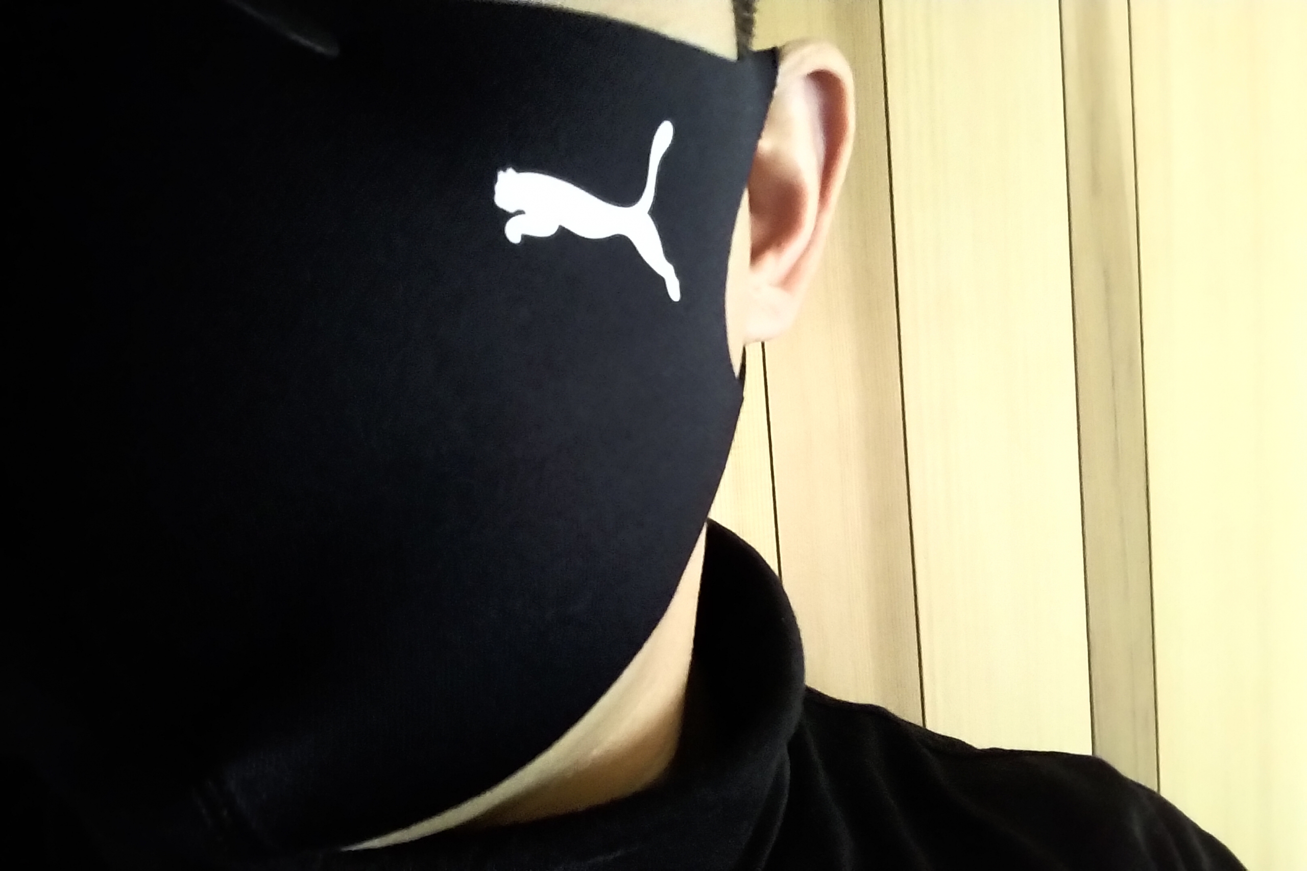 プーマのマスク「PUMA NOSE CLIP MASK」。使用感はとても良いが
