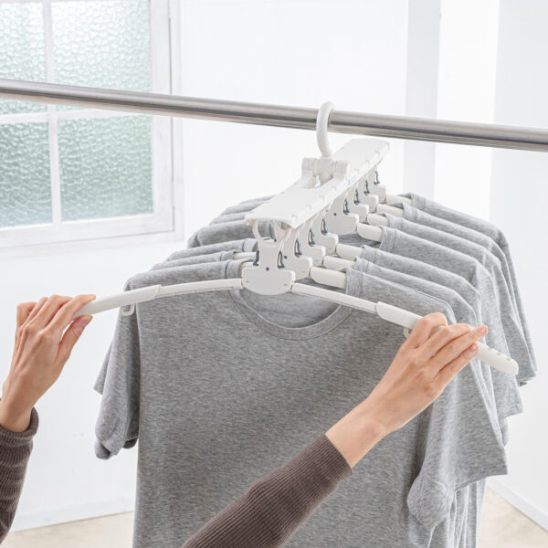 フランドリー・ワンタッチハンガー8連スライド 洗濯便利グッズ