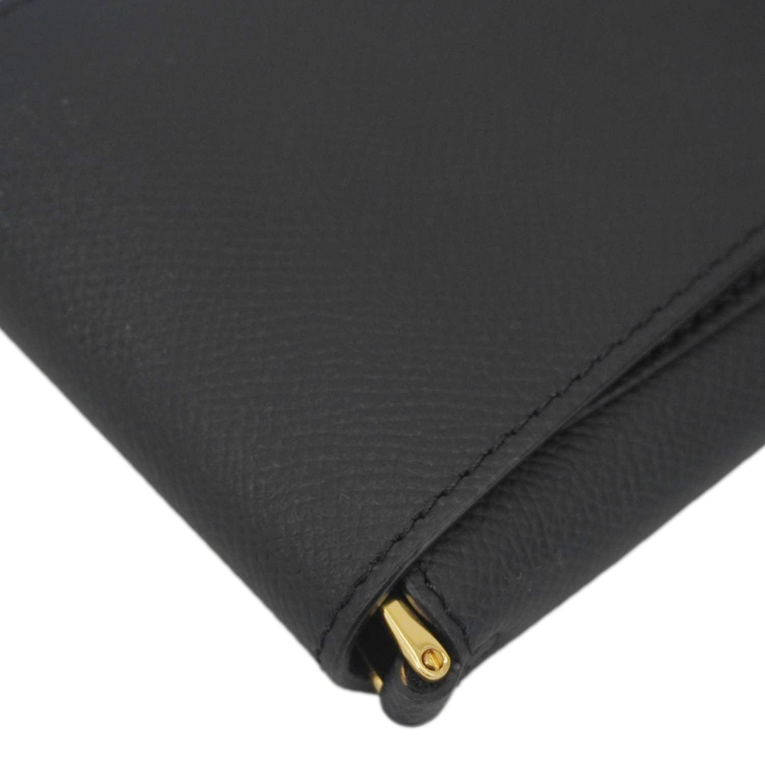 TOM FORD Leather Crossbody Phone Case Black