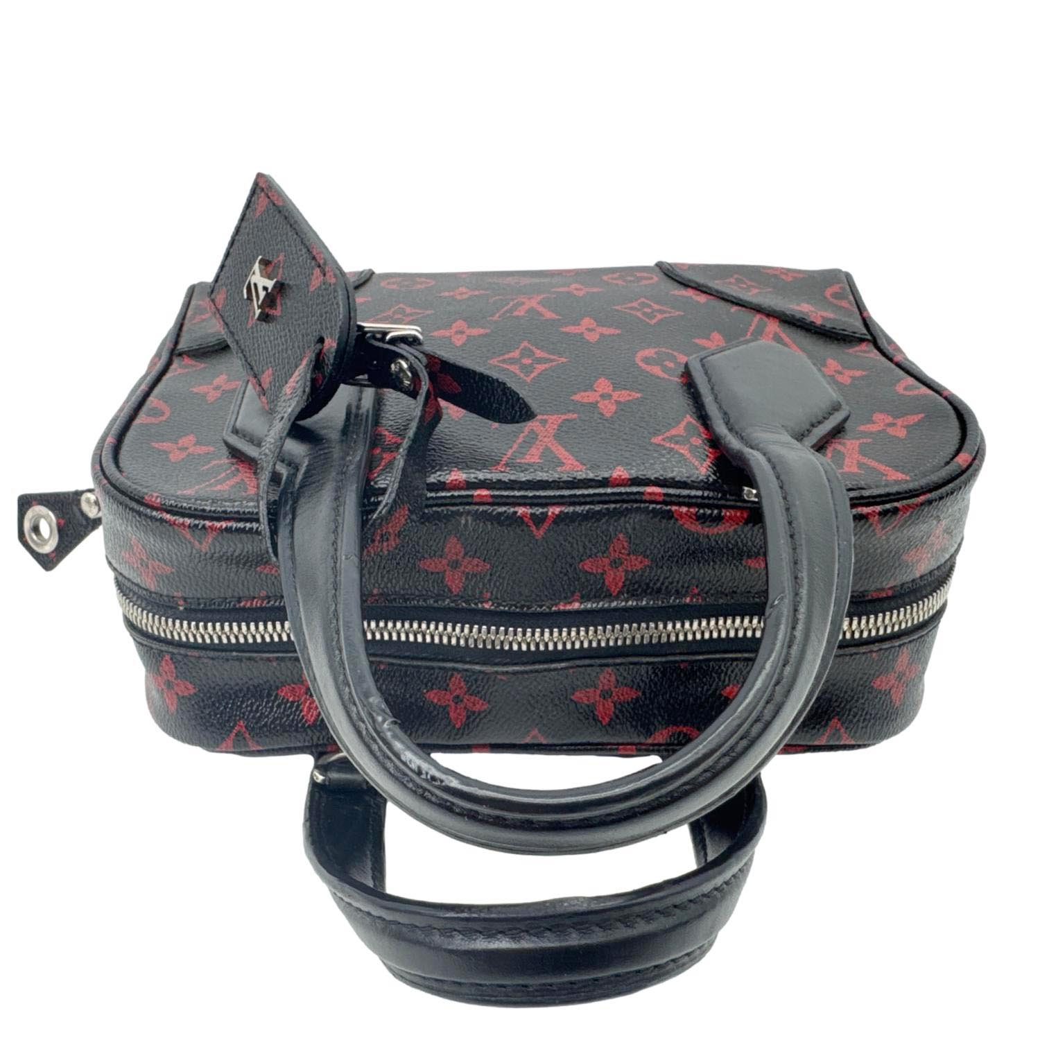 LOUIS VUITTON Dora BB Monogram Infrarouge Shoulder Bag Red