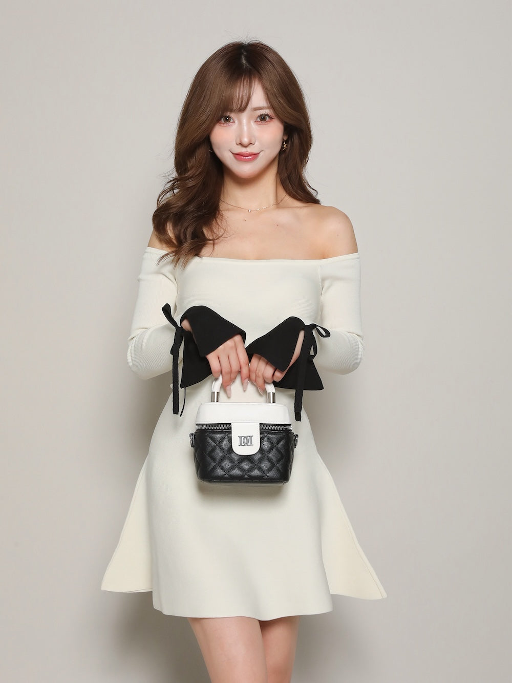 オフショルフレアニットミニワンピース – Darich (ダーリッチ)