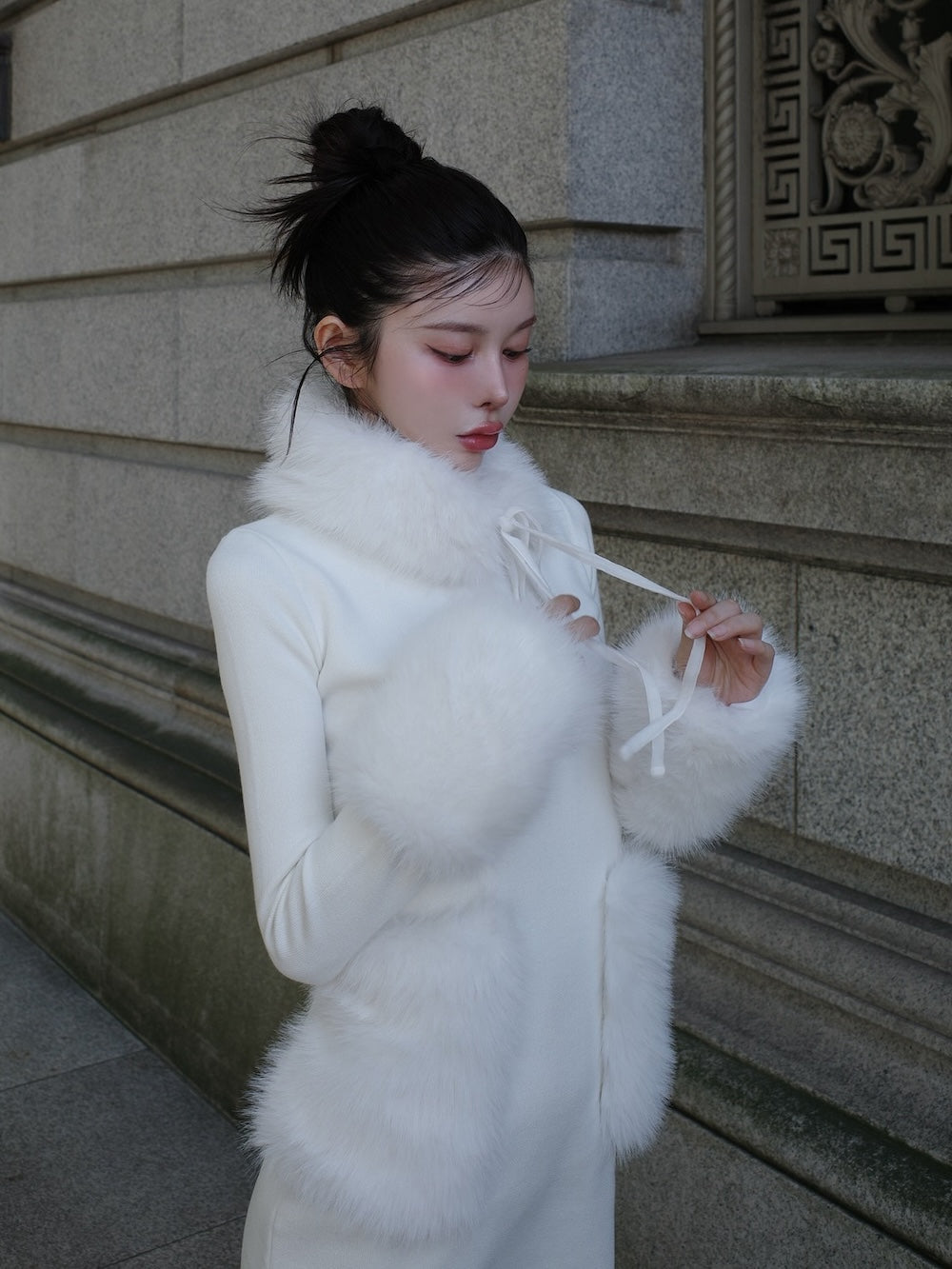 ボリュームファーニットミニワンピース – Darich (ダーリッチ)