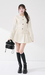 ボックスプリーツツイードミニワンピース – Darich (ダーリッチ)