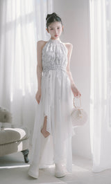 アメスリギャザーシフォンロングワンピース – Darich (ダーリッチ)