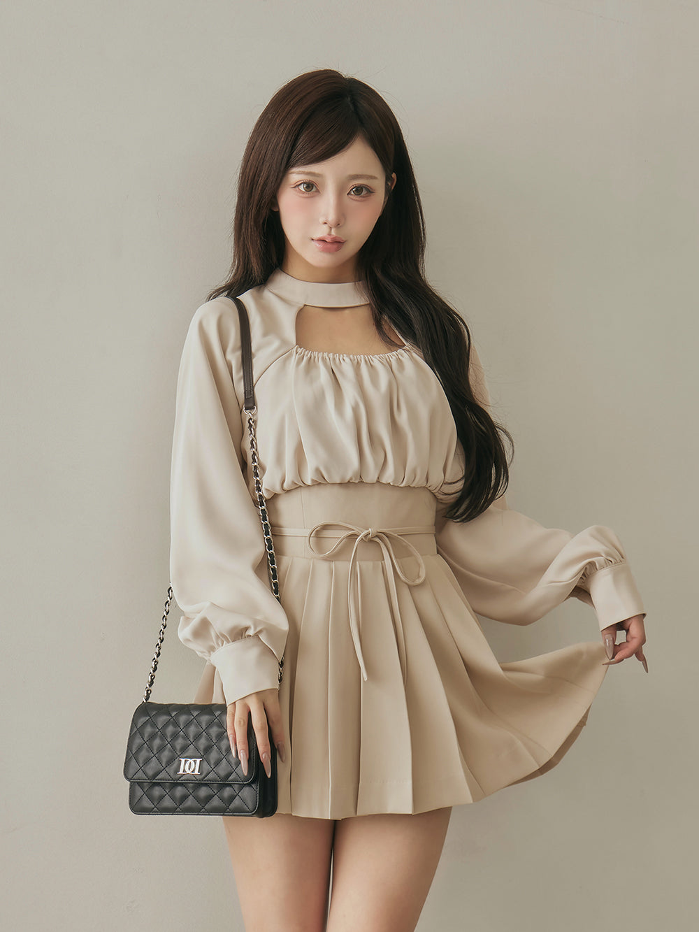 ローウエストデザインニットワンピース – Darich (ダーリッチ)