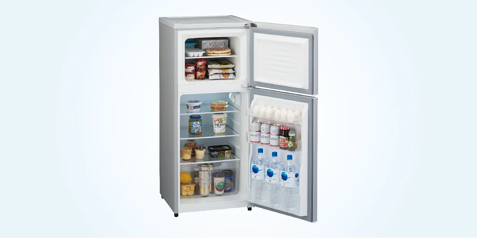 冷凍冷蔵庫 121L JR-N121A シルバー Haier ハイアール 冷蔵庫の