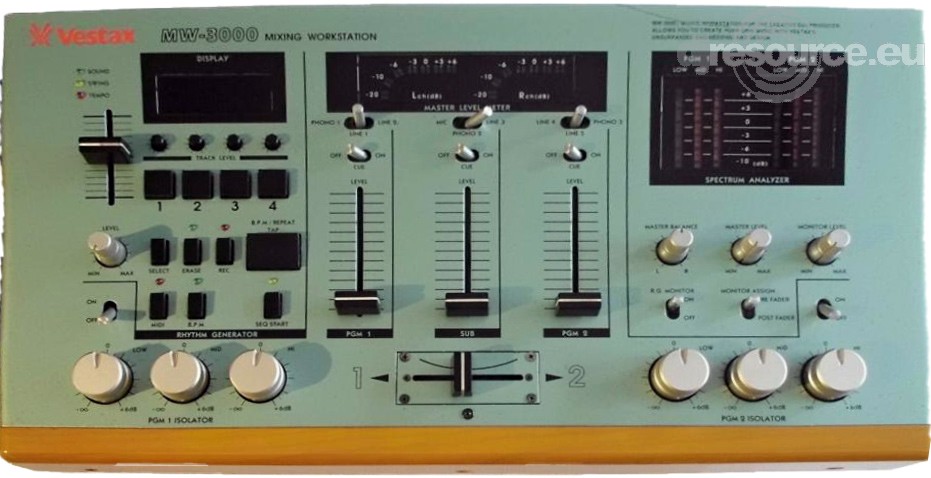 Vestax › MW-3000 › Mixer - Gearbase | DJResource