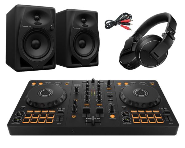 Pioneer DDJ-FLX4, DM-50D & HDJ-X5 DJ Package