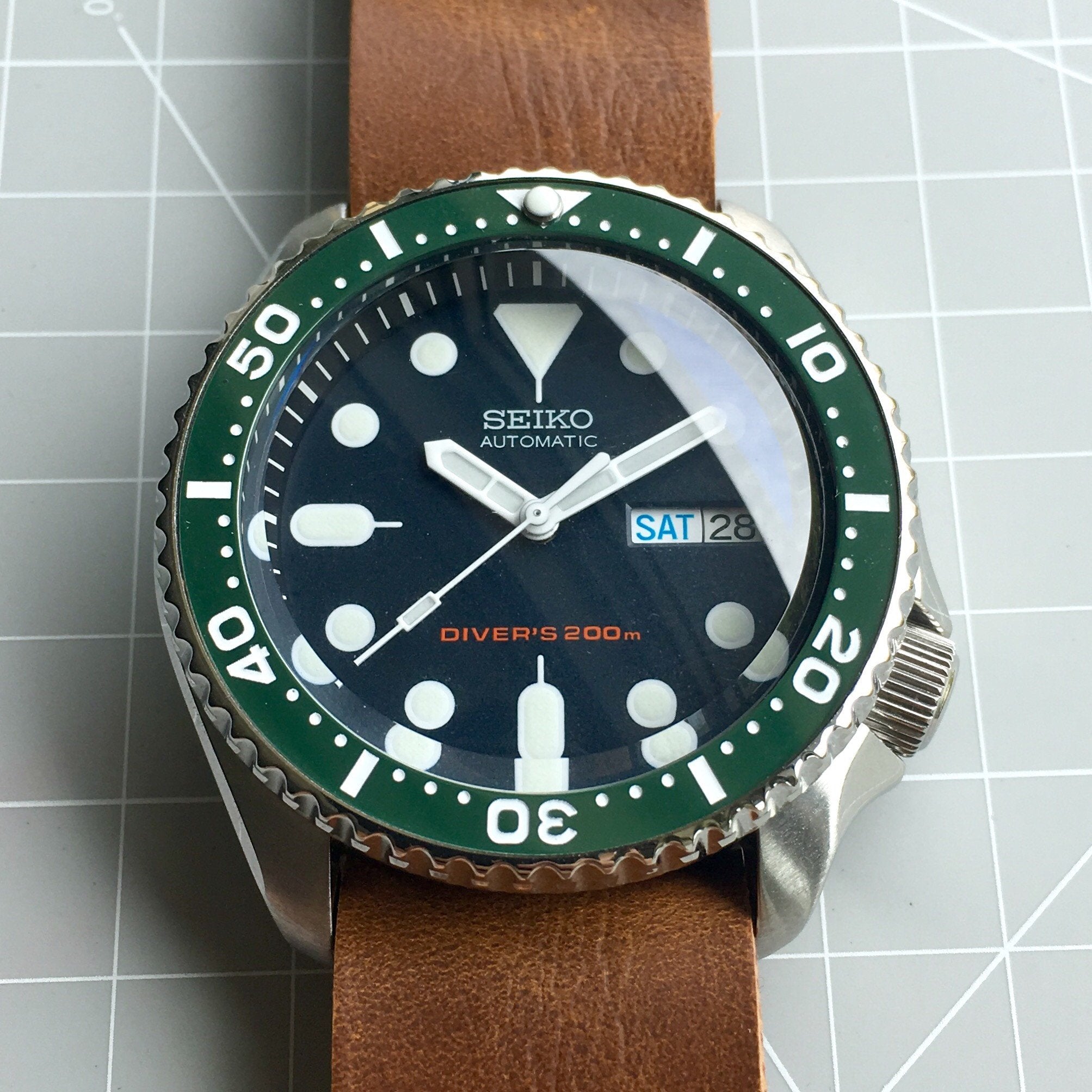Ceramic Insert - SKX Green - DLW WATCHES