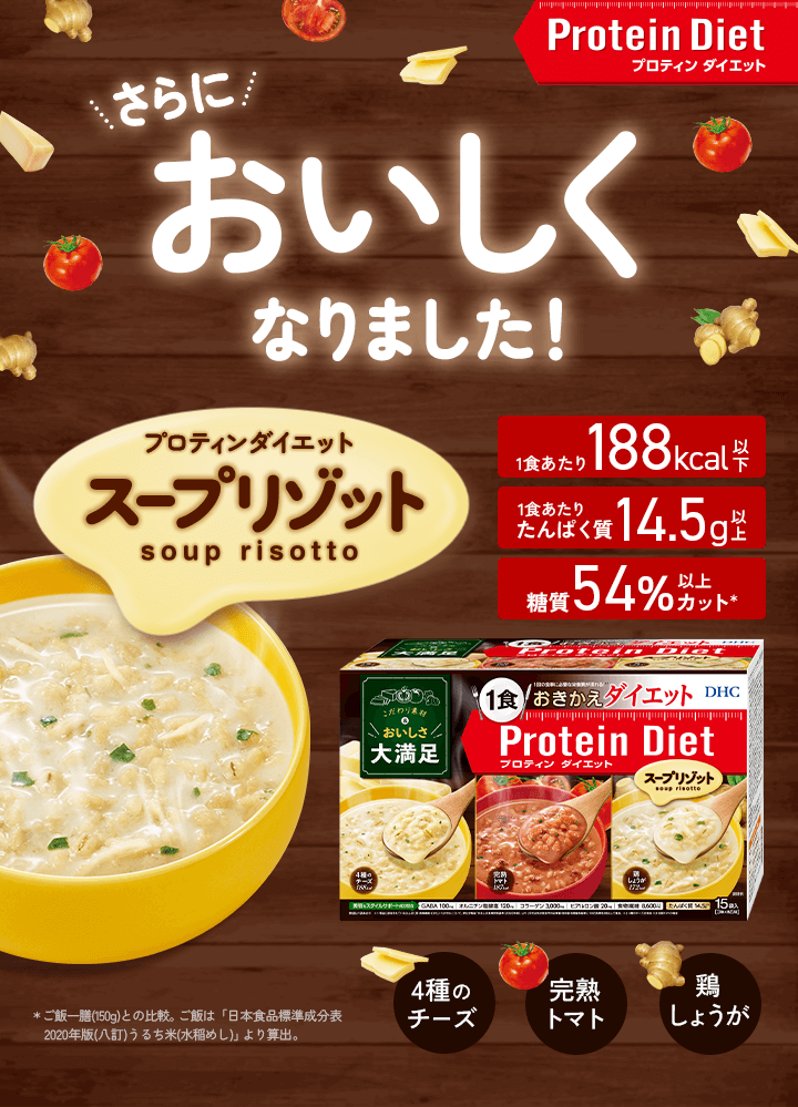 DHCプロティンダイエット スープリゾット 15袋入 | リゾット通販のDHC