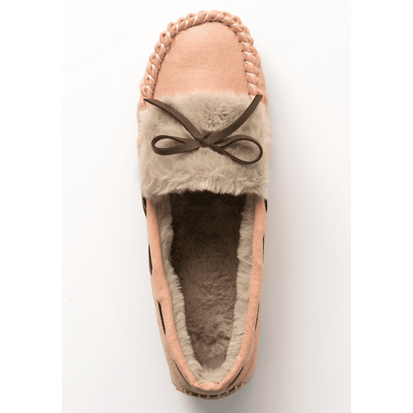 ふかふかボアリボンモカシン | スリッポン通販のDHC