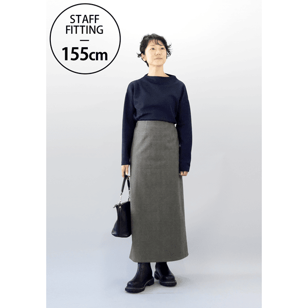 細見え裏起毛ウールライクスカート | スカート通販のDHC