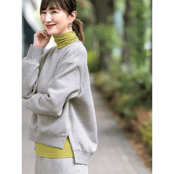 ふわプレミアム厚手スウェット裏起毛・プルオーバー（保温