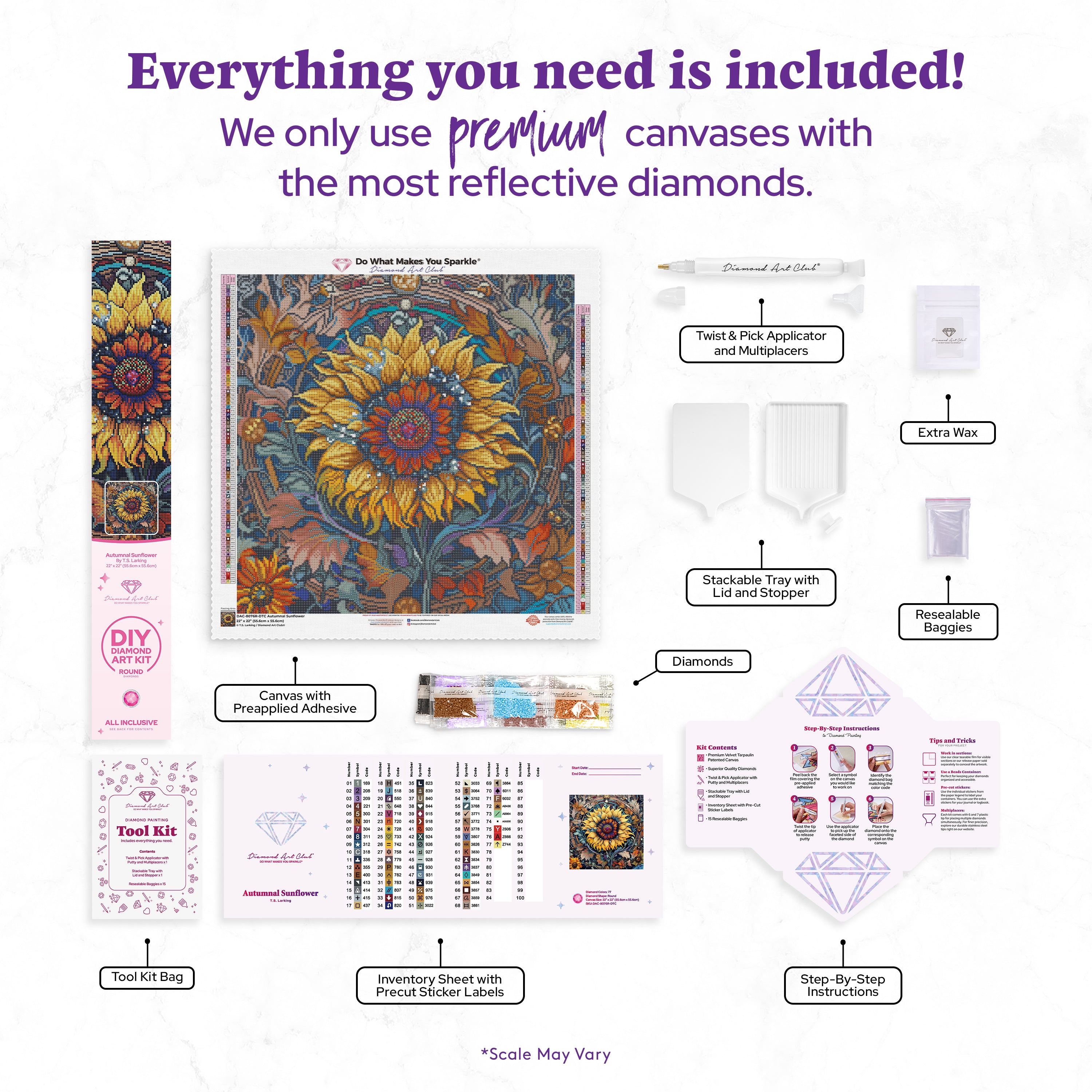 Autumnal Sunflower – Diamond Art Club