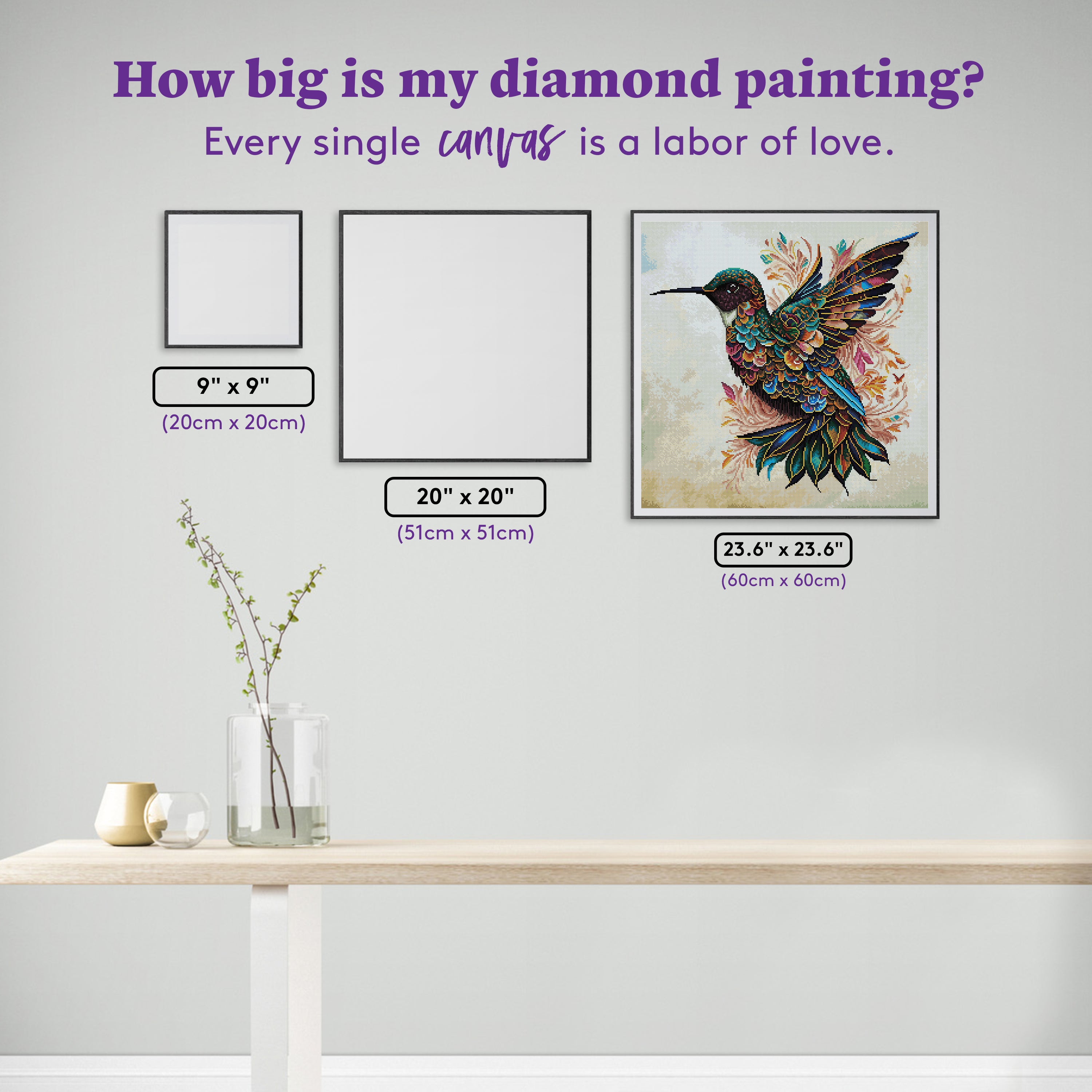 Beautiful Hummingbird – Diamond Art Club