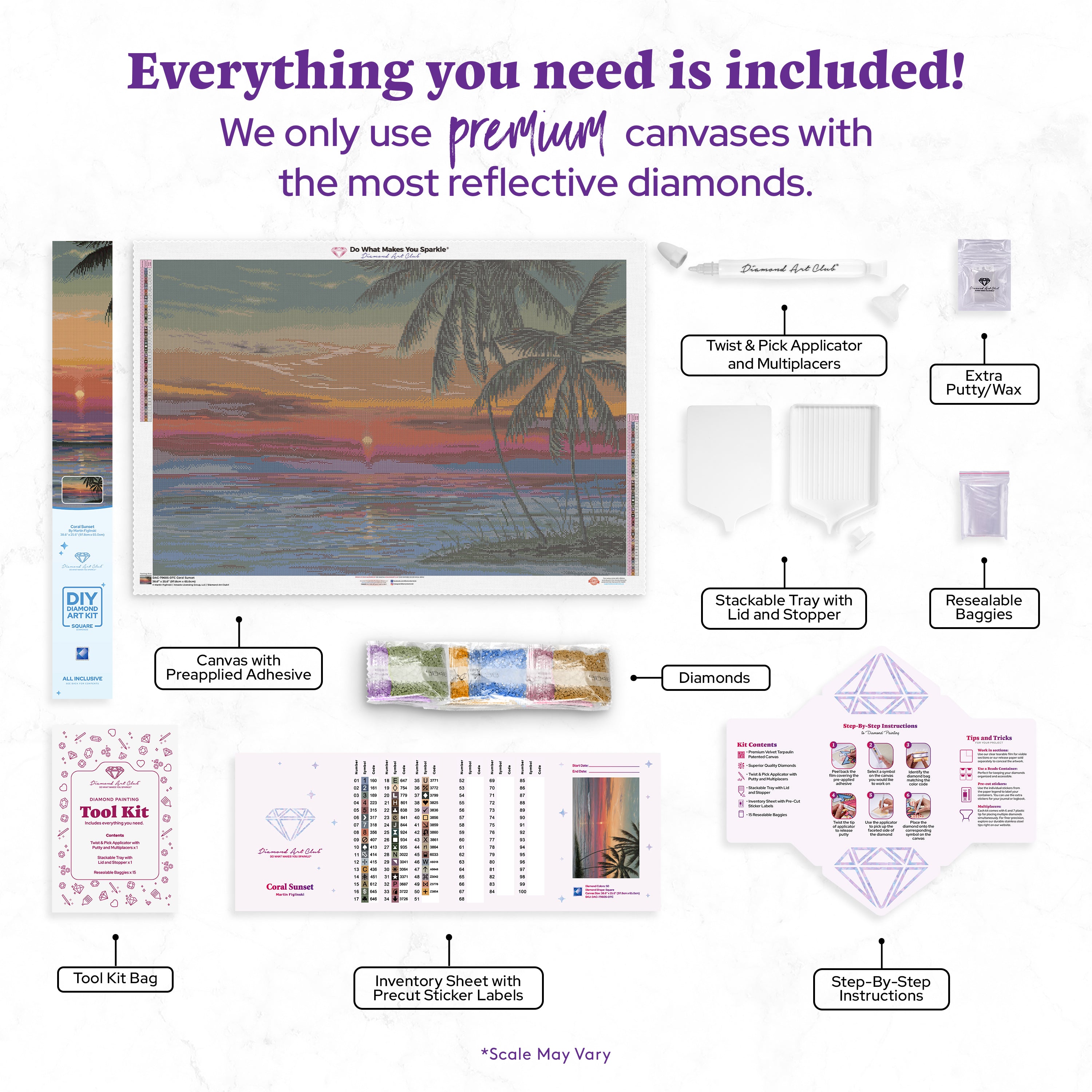 Coral Sunset – Diamond Art Club