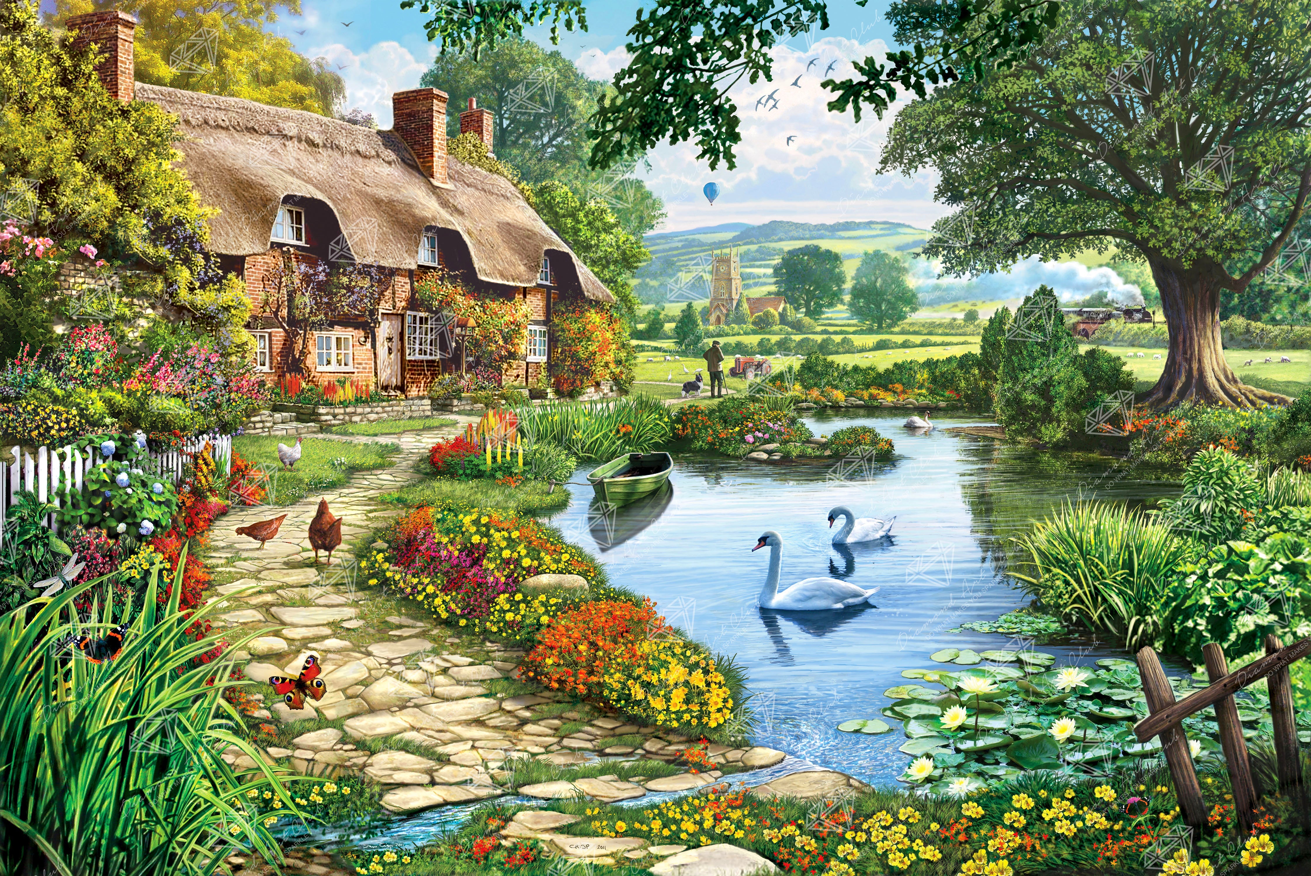 Cottage by the Lake – Diamond Art Club