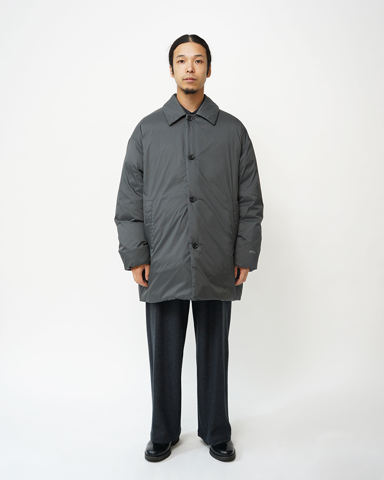 PERTEX QUANTUM AIR Bal Collar Down Coat / GRAY | Graphpaper (MEN